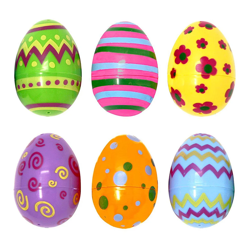 48 шт красочное пасхальное яйцо праздничное платье игрушка для детей пластиковая