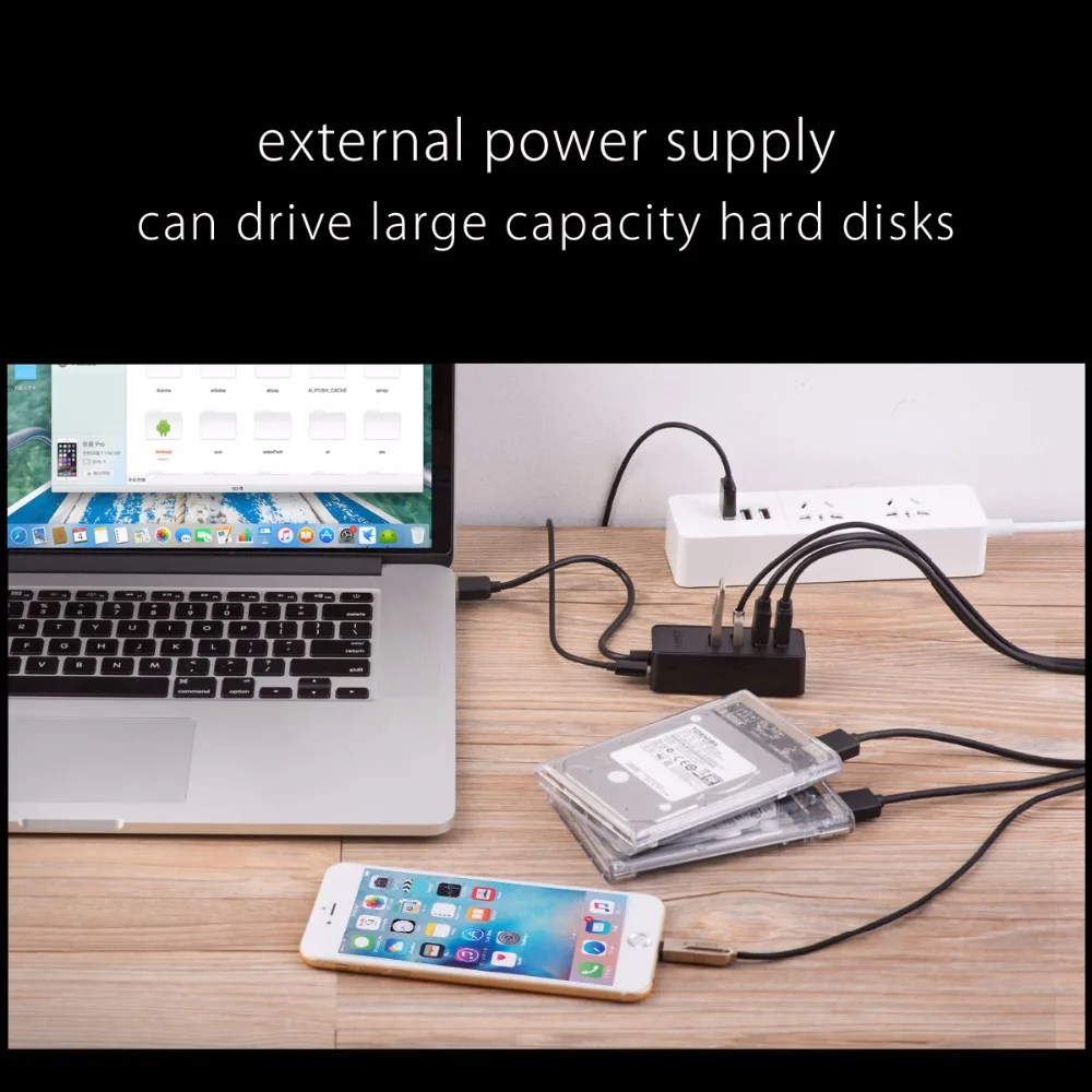 Orico W5P U2 Abs 4 порта Usb 2 0 Micro и Type A вход Настольный концентратор Otg сплиттер мульти