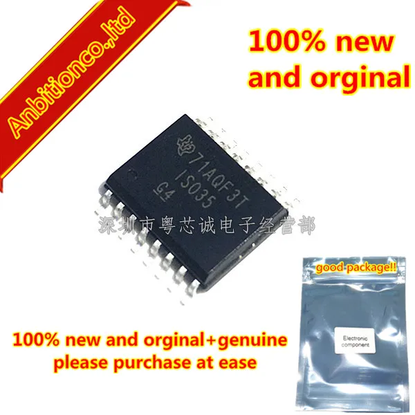 5 шт. 100% новые и оригинальные ISO35 ISO35DW ISO35DWR SOP16 изолированные 3 В полудуплексные RS-485