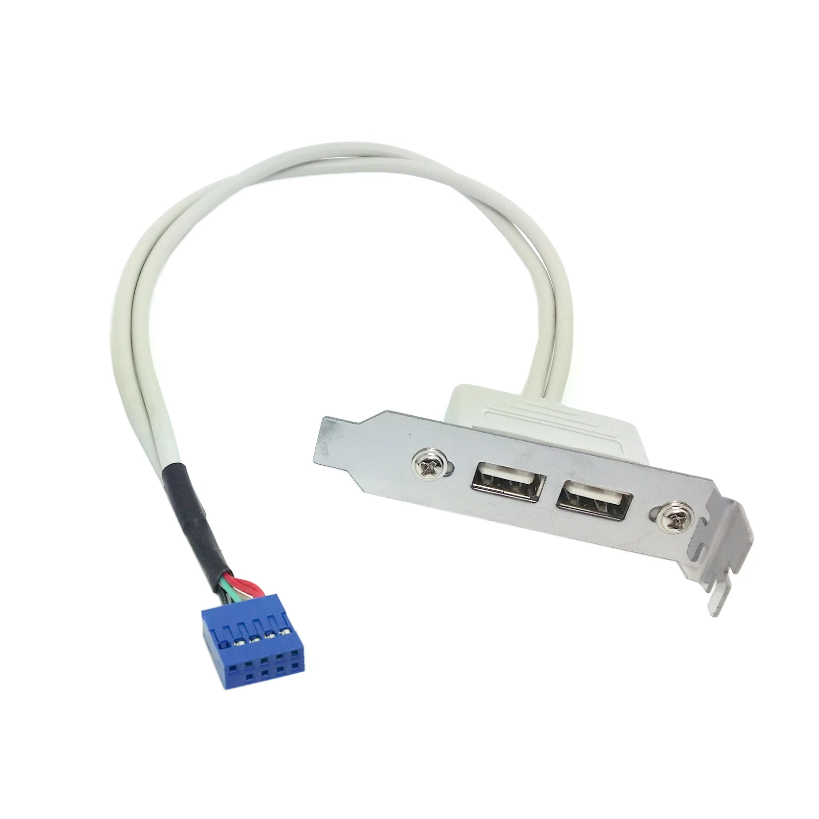 USB 2 0 Тип женский назад Панель к материнской плате 9pin кабель 30 см с низкий профиль 8