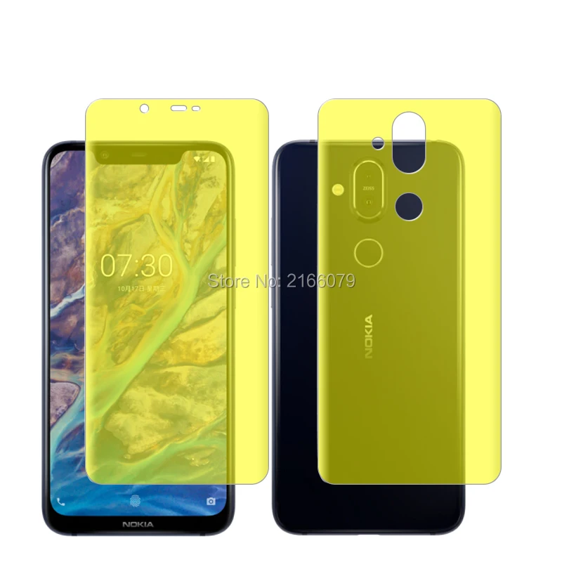 Для Nokia 8 1/X7 TA 1131 6 18 &quotМягкий ТПУ Передняя Задняя крышка полная защита экрана