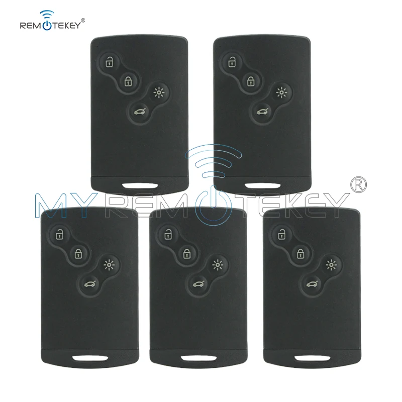 Remtekey 5 шт. PCF7952 4 кнопки 433 МГц для Renault Megane III Laguna 3 смарт ключ автомобиля|Ключ от