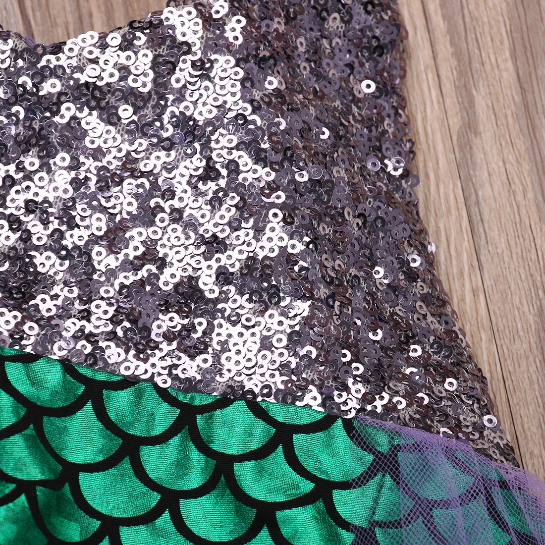 Одежда для купания девочек бикини купальник русалка с пайетками детей купальный