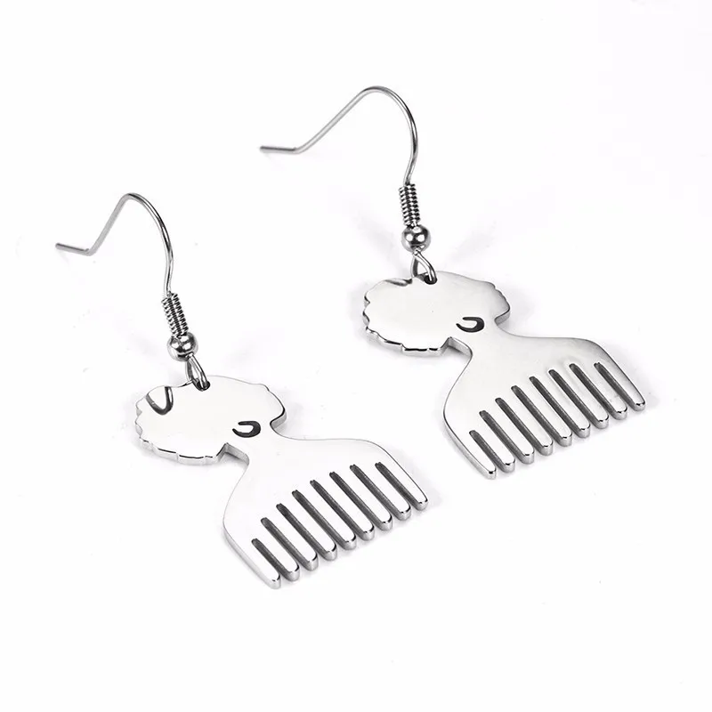 Женские серьги из нержавеющей стали в африканском стиле серьги-подвески