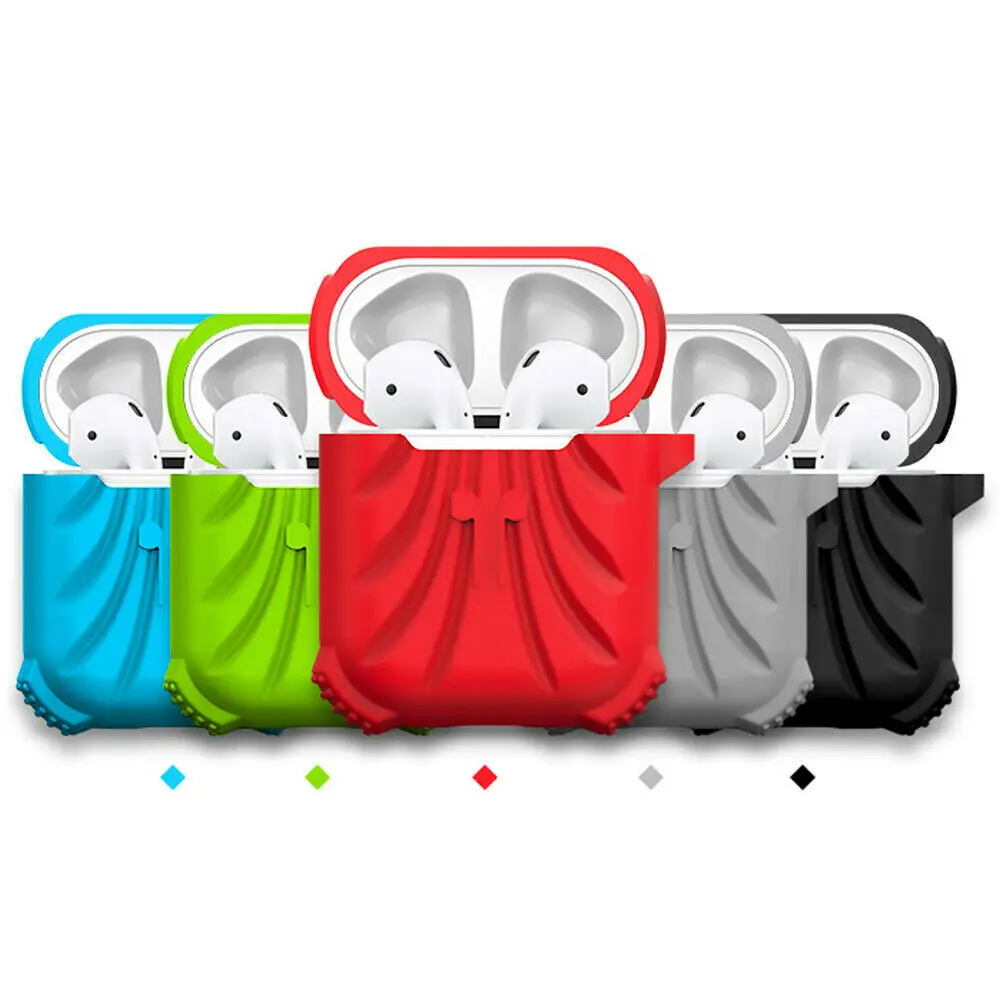 2019 Новые Горячие 5 Цвета твердый силиконовый чехол для AirPods Earpods Apple