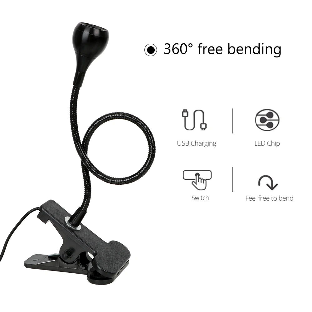 ITimo USB Power настольная лампа для учебы Светодиодная чтения книг Гибкая Настольная с