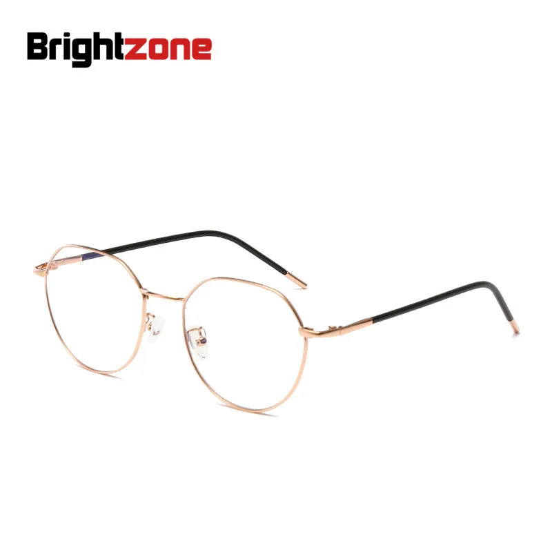 

Brightzone New Round Optical Computer Fake Vintage Clear Retro Glasses Frame Anti Blue Light Women Eyeglasses Rims Spectacles