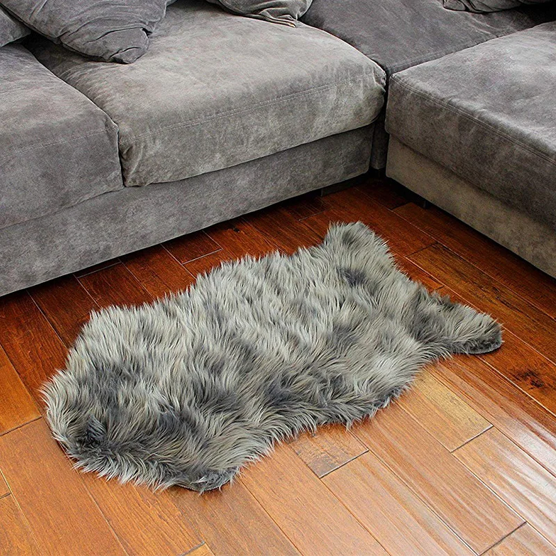 Мягкий Пушистый Ковер Из искусственной овечьей шерсти 3d ковер для гостиной Чехол