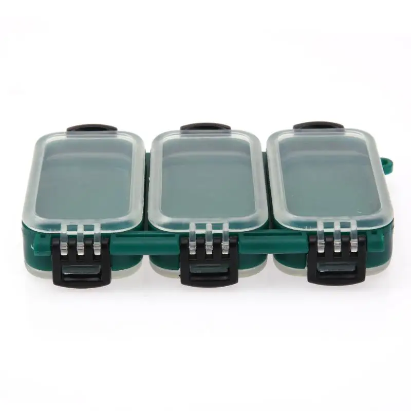 Двусторонняя 6 отсеков водостойкая пластиковая рыболовная снасть коробка для