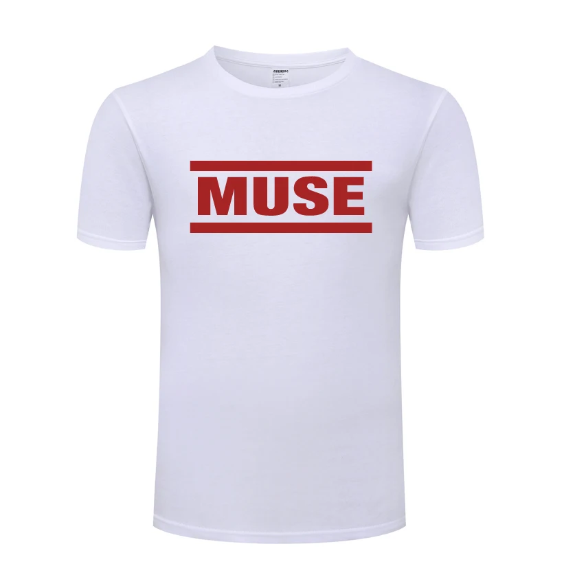 Мужская футболка Muse Rock Band повседневная хлопковая с коротким рукавом и круглым