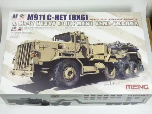 Грузовик для тяжелой техники Meng модель 1/35 M911 M747 (8 × 6) и полуприцепа использования