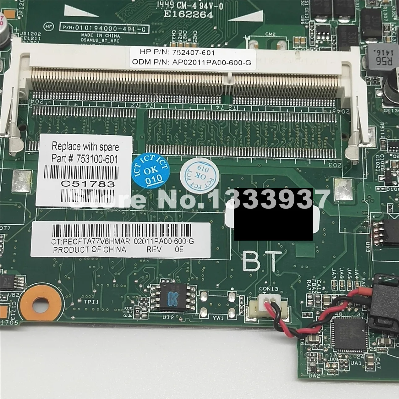 Материнская плата 753100 001 752407 601 для HP Pavilion 15 D 250 G2 ноутбука N2820 SR1SG|Материнские
