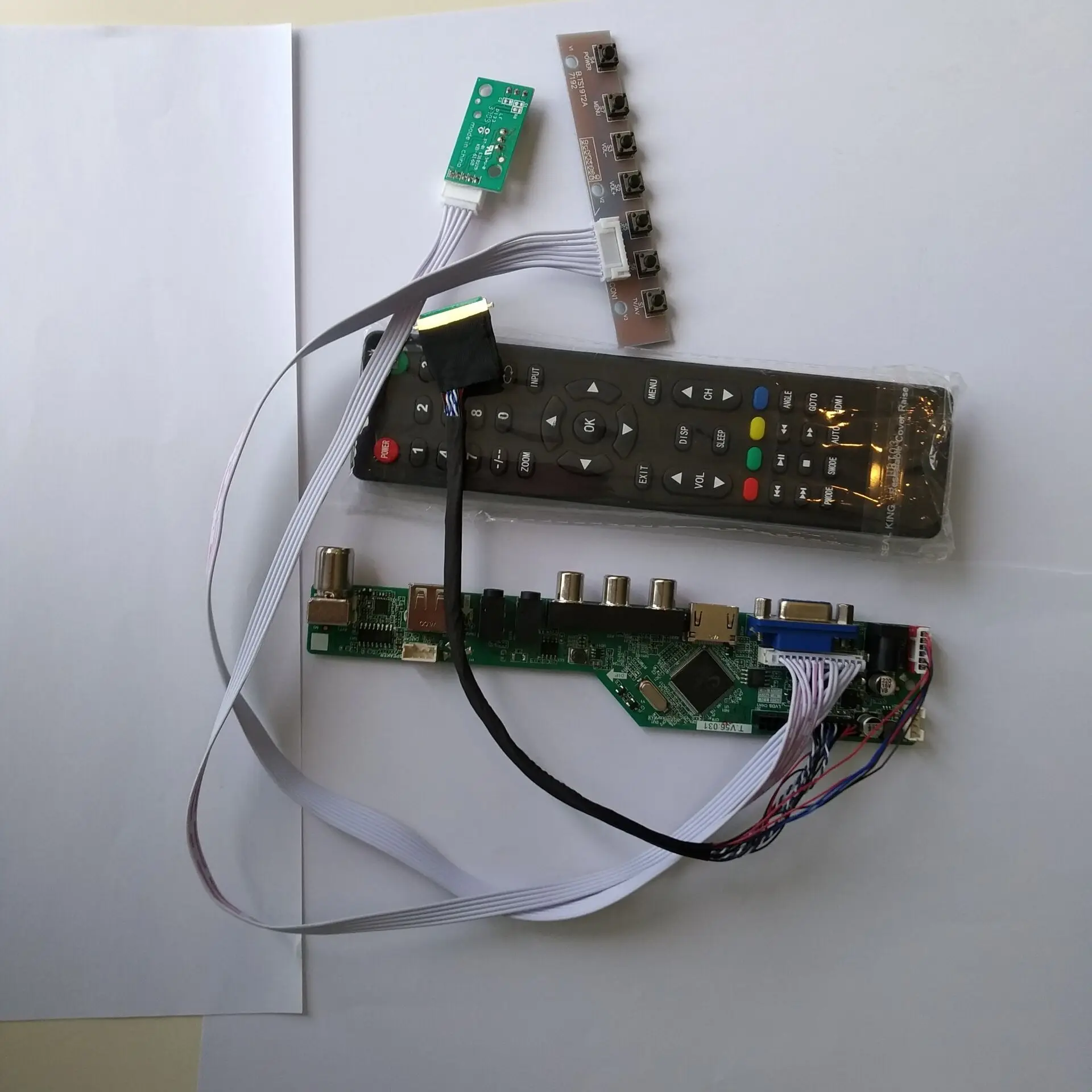 ТВ HDMI AV VGA USB Аудио ЖК дисплей LED плата контроллера комплект карт сделай сам для N156B6