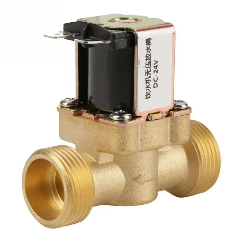 2 ходовой нормально Электрический электромагнитный клапан BSPP Brass N/C 24 В G3/4