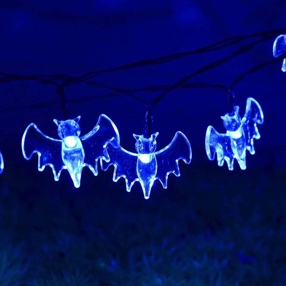 Хэллоуин насекомых luces solares weird декор Освещение летучей мыши 10/20 Вт 30 светодиодный