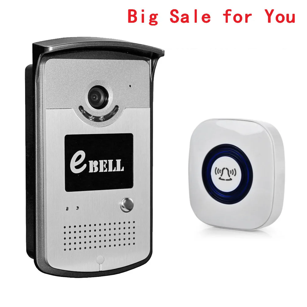 EBELL ATZ DBV03P 433 МГц сетевой WiFi дверной звонок умный беспроводной 720 P 1.0MP ночное