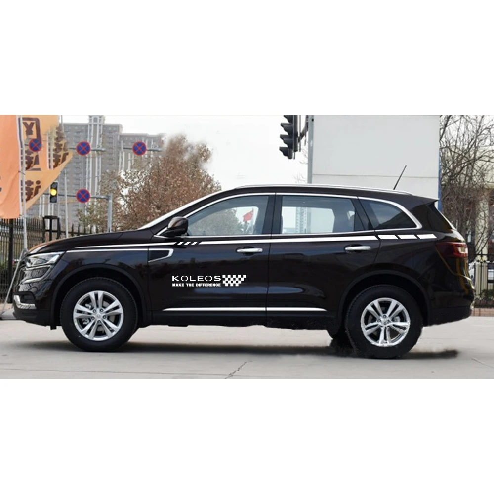 

DIY Car Side Body Decal Stickers For Renault Koleos for Hatchback Sedan SUV Car Decals Car Decoration Sticker Auto Styling 280cm