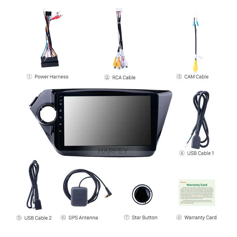 Автомобильный мультимедийный плеер Harfey 3G Wi Fi 2din 9 &quot GPS навигация Android 10 0 стерео