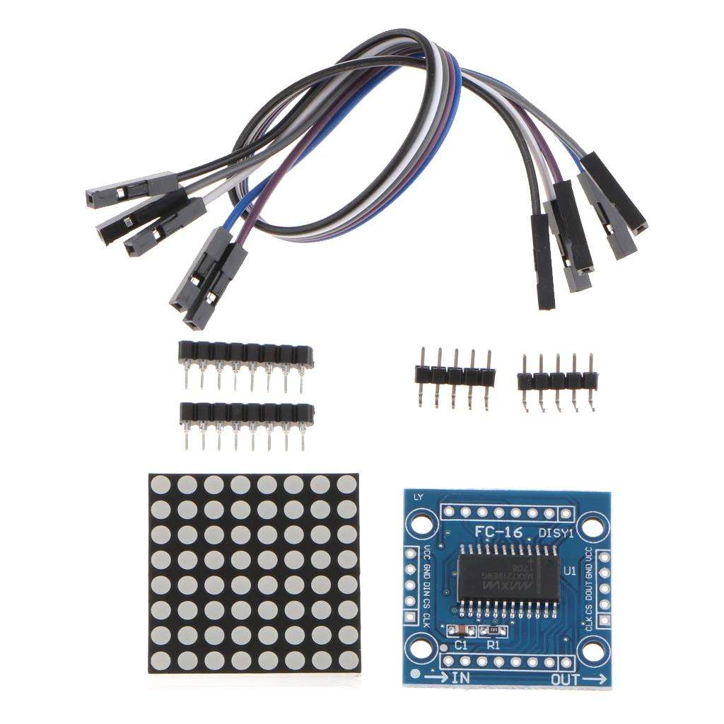 MAX7219 8x8 точечная матрица светодиодный дисплей модуль MCU контроль DIY