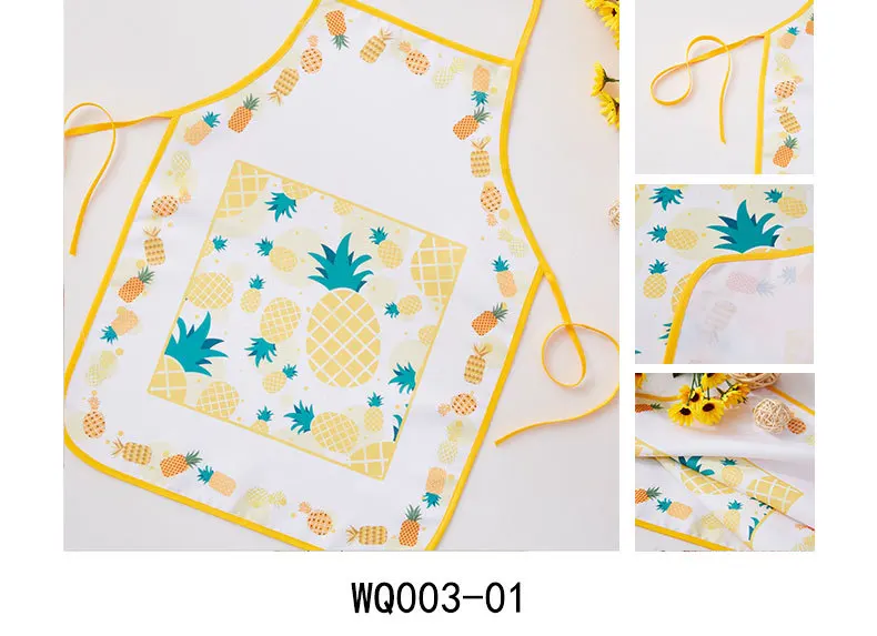 

1pcs 38*50cm Kids Apron Lovely Cute Cartoon Child Animals Apron For Kitchen Cooking Baking Painting Art Bib Cleaning Tools