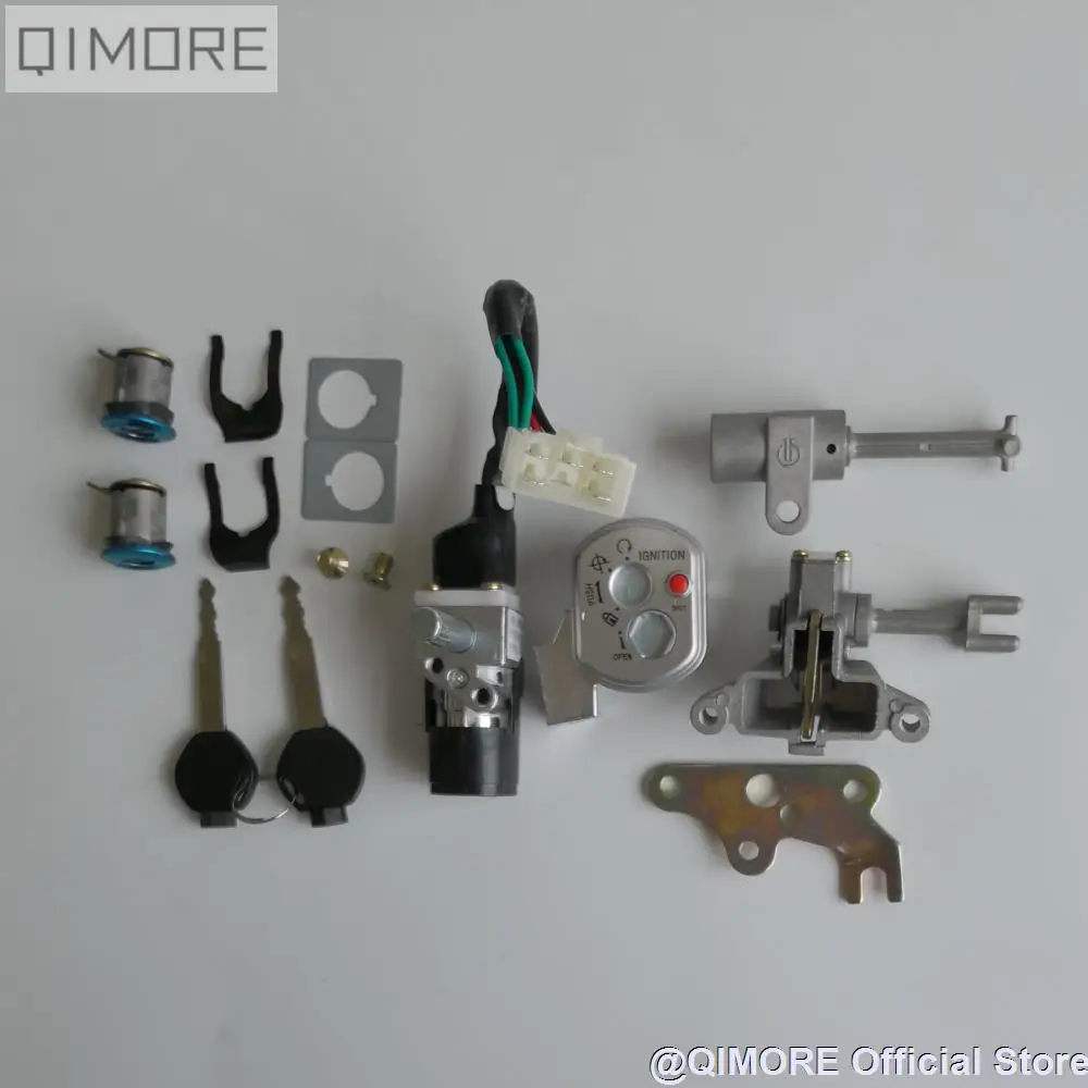 

5-wire Ignition Switch Key / Lock Set (Type I) for Chinese Zoomer Ruckus Style Scooters Icebear Maddog Lock Set