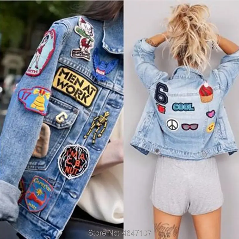 Вышитые нашивки пришить железа на алмазные Значки для сумки джинсы шляпа