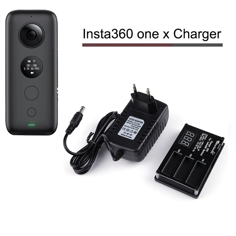 Зарядное устройство 3 в 1 с Micro USB для панорамной камеры Insta360 ONE X | Электроника