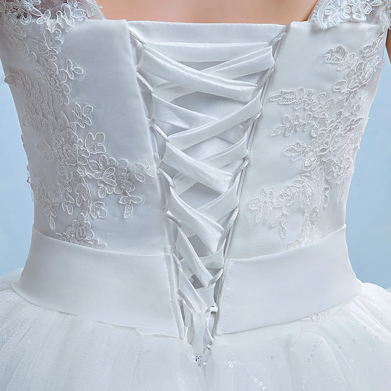 Robe De Mariee элегантные свадебные платья с блестками v-образным вырезом без рукавов