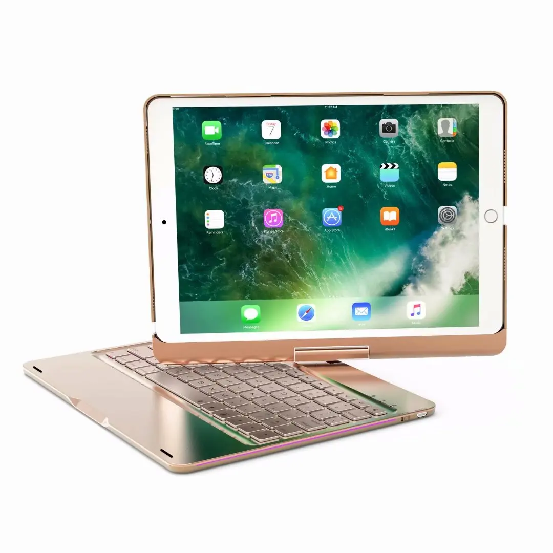 Чехол для клавиатуры вращающийся на 360 градусов iPad Pro 10 5 A1701 A1709 с подсветкой