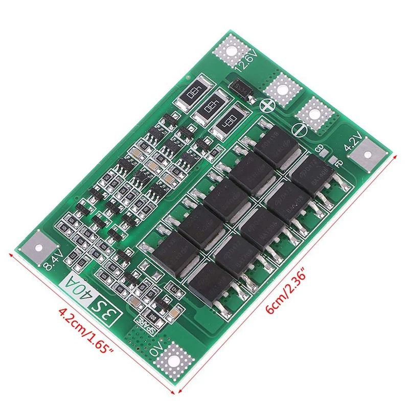 3S 40A 18650 Li-Ion Lithium Battery Charger Protection Board Pcb Bms For Drill Motor 11.1V 12.6V Lipo Cell Module | Электроника