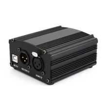 48V USB фантомный источник питания USB Кабель микрофонный кабель для мини-микрофона конденсаторный записывающее оборудование-черный