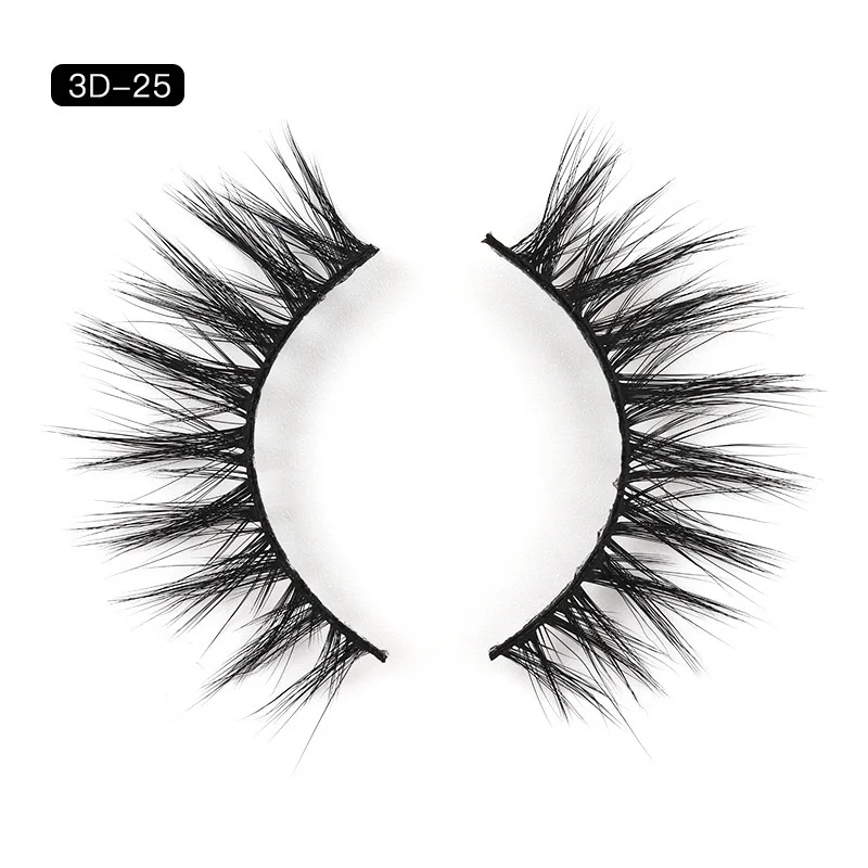Красный 3d имитация норки волос накладные ресницы натуральный толстый объем