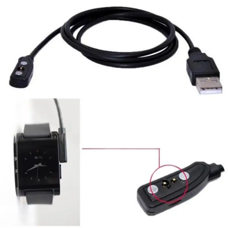 Магнитный USB зарядный Шнур кабель для смарт-часы Pebble высокое качество цифровые