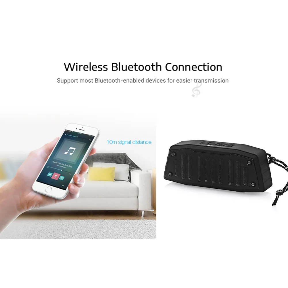 NewRixing автомобильный Bluetooth динамик открытый беспроводной стерео портативный