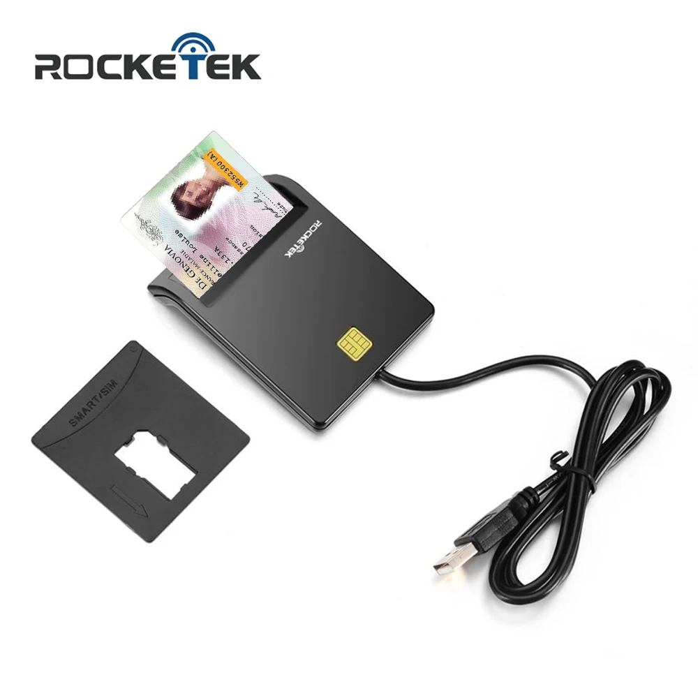 Rocketek DOD Military CAC смарт карта USB ридер с адаптером sim карты Совместимость Windows