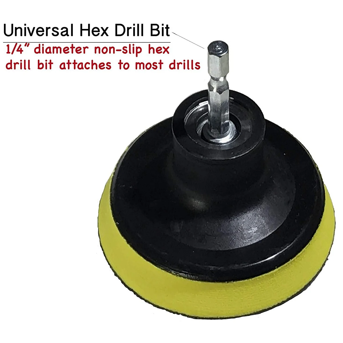 Drill Brush Scrub Pad With Attachment For Tile Sink Water Spot Fiberglass Tub Vinyl Floor Non-Scratch - Bathroom Scr | Дом и сад