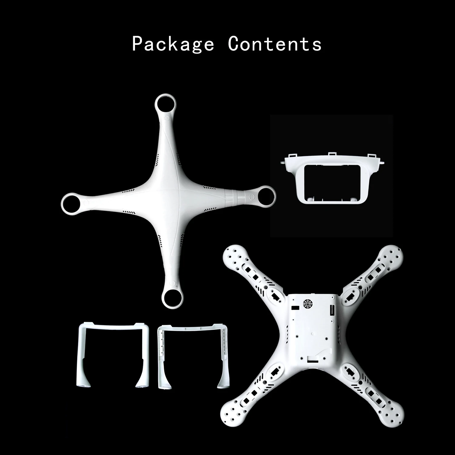 New Body Shell Top Bottom Cover Landing Gear for DJI Phantom 3 Pro/Adv Drone | Игрушки и хобби