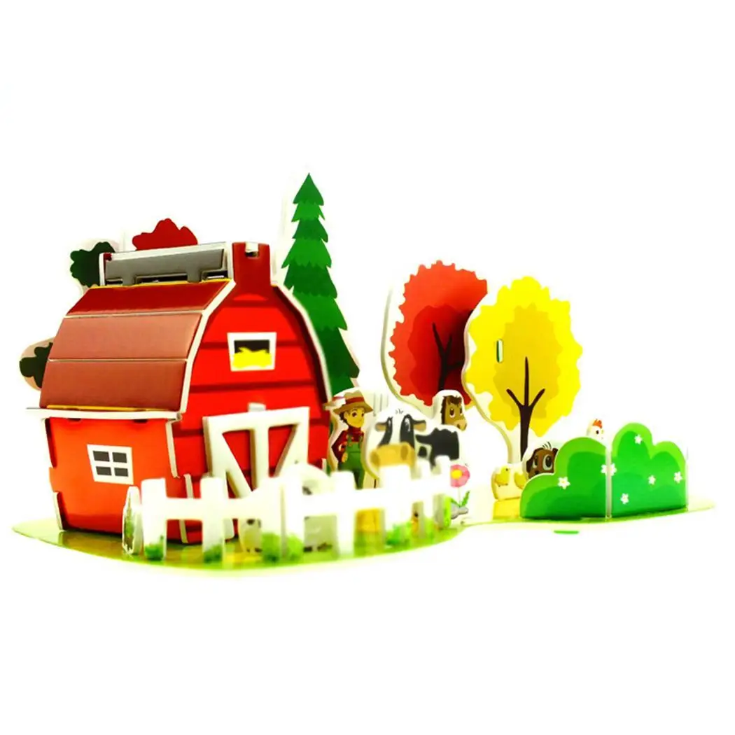 Новые детские игрушки в разных формах DIY 3D Puzzle Kit для детей старше лет как показано