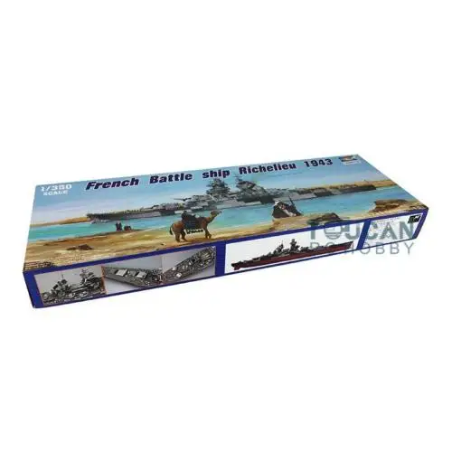 Трубач 05311 1/350 Масштаб Французский линкор ришелье 1943 военный корабль модель набор