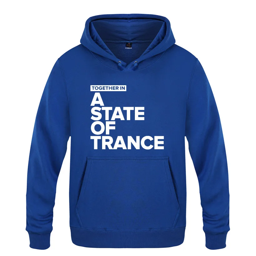 Мужские флисовые толстовки с капюшоном Together In A State of Trance-Armin Van Buuren 2018 | Мужская