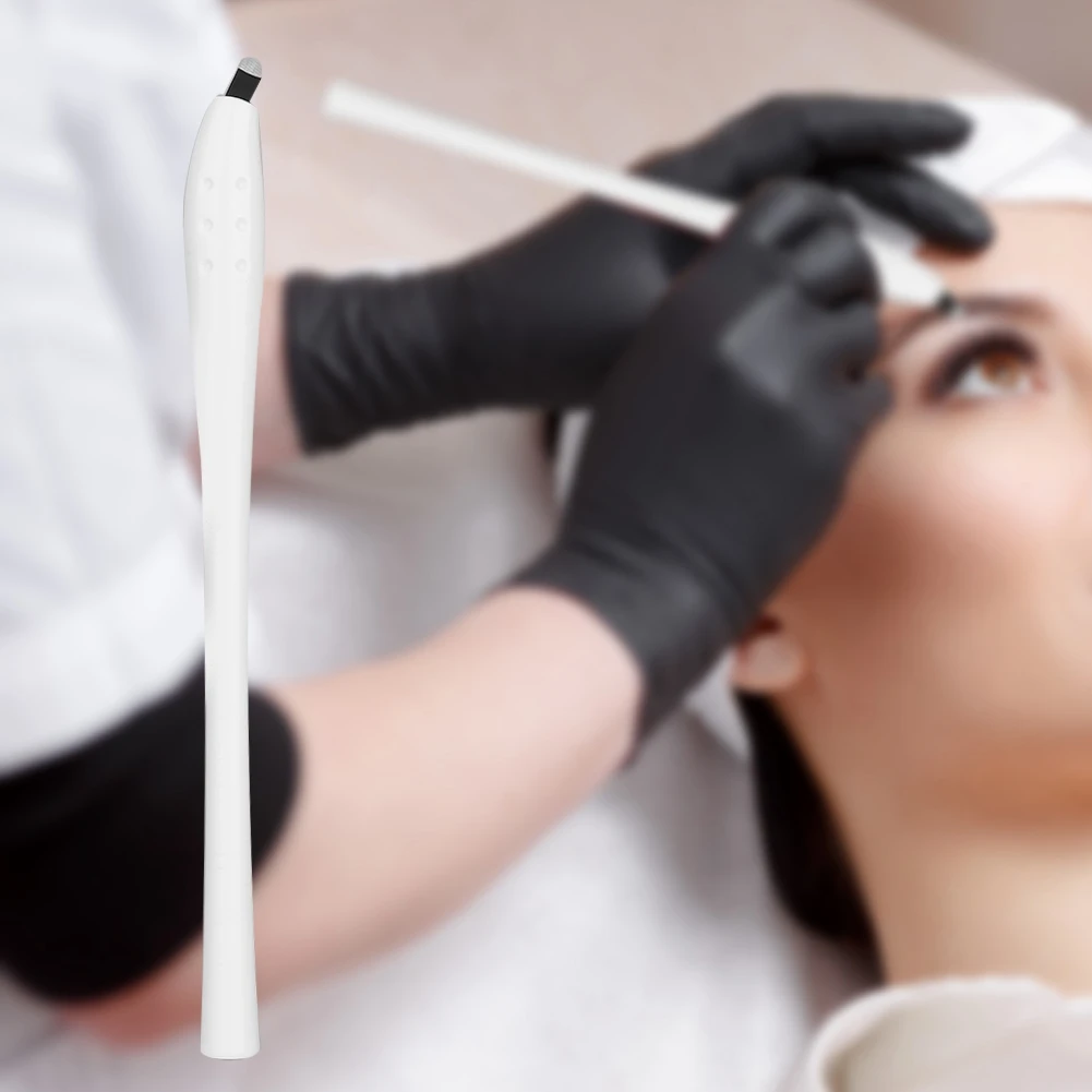 Manual Microblading Pen with Needles Plastic Handle Makeup Tool Permanent Tattoo Disposable Pens | Красота и здоровье