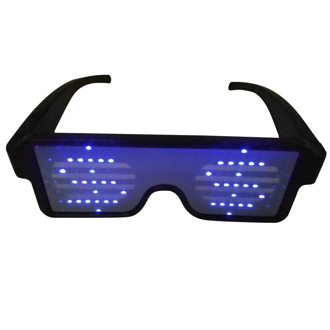 LED розовый костюм свет ABS светящийся мигающий Опора Солнцезащитные очки красные
