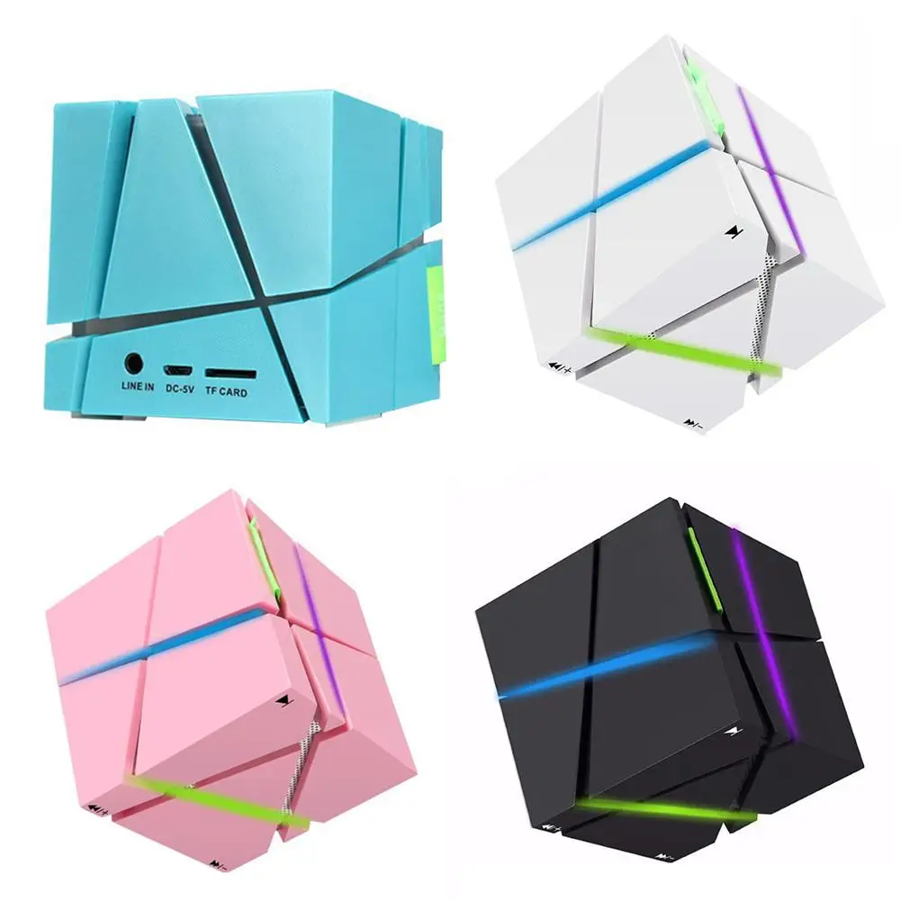 Цветной фонарь беспроводной Bluetooth динамик для мобильного телефона Magic Cube 4 0