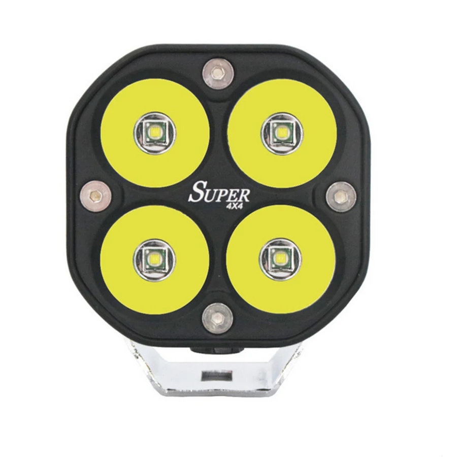 3 Inch Motorcycle White Work Headlight Amber Fog Light Spot 40W 8000LM 6500K Super Bright Aluminum IP67 |