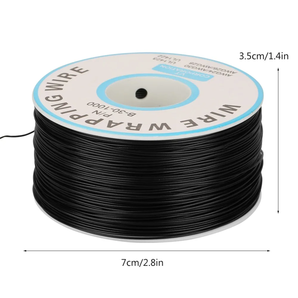 1 рулон провода оберточная Одиночная медная проволочная нить 30AWG кабель 0 25 мм