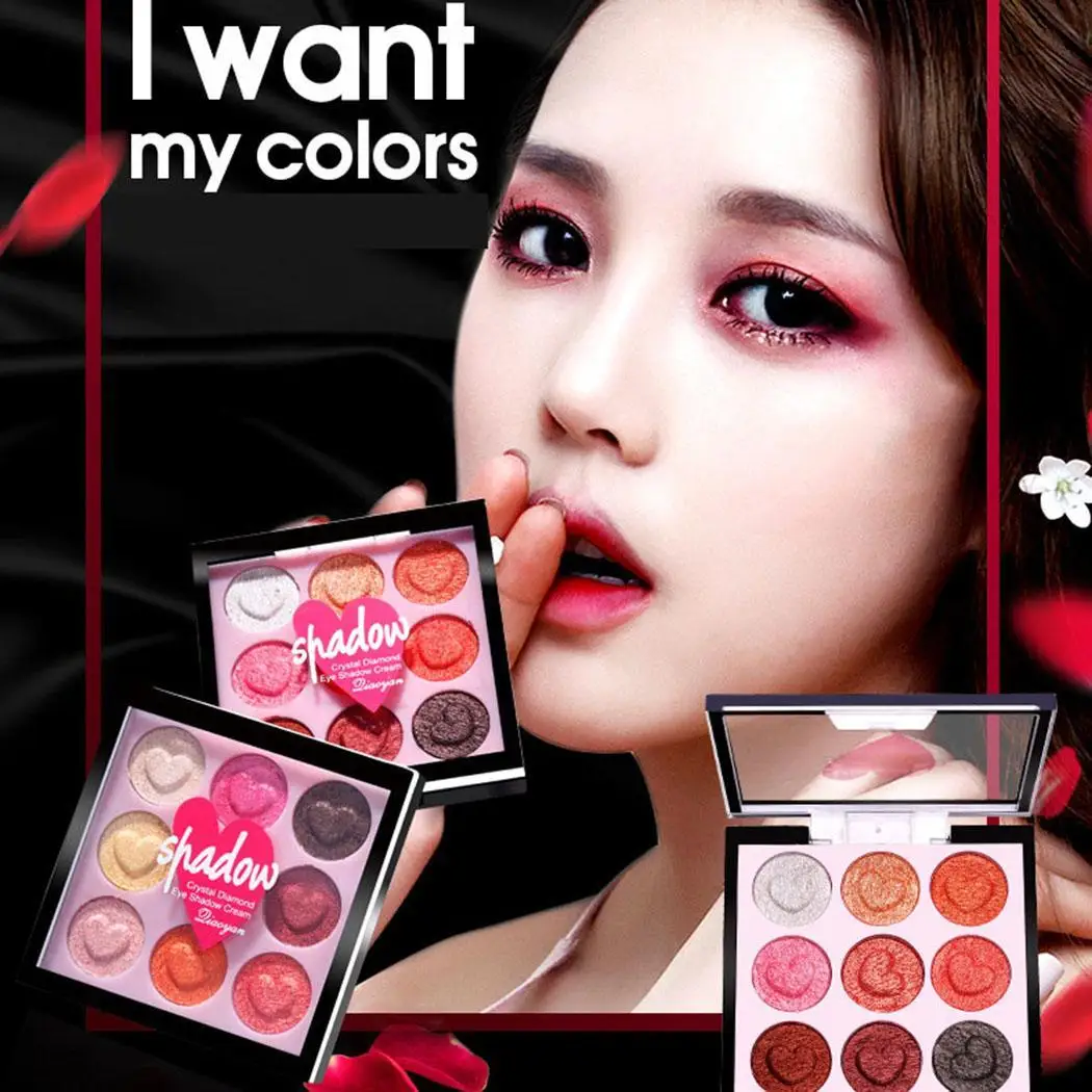 9 цветов Профессиональная палитра теней для глаз Shimmer Matte Eye China casual вечерние Y Dating