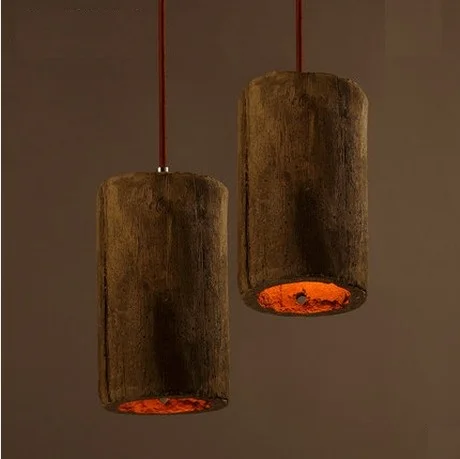Винтажные цементные подвесные светильники в стиле лофт осветительные приборы