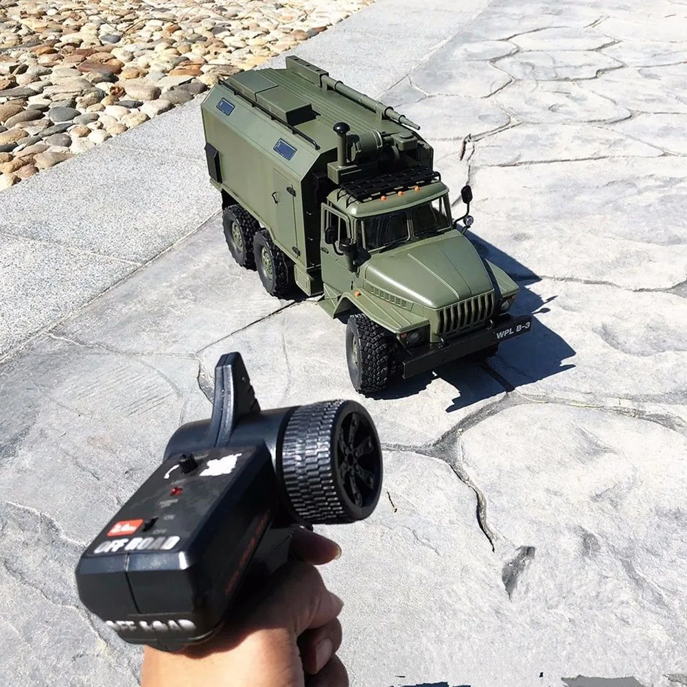WPL B36 Урал 1/16 2,4G 6WD RC автомобиль военный грузовик Рок Гусеничный командный Коммуникационный автомобиль RTR игрушка авто армейские грузовики