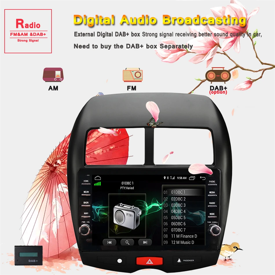 Автомагнитола на Android 10 0 мультимедийный плеер 2 din dvd GPS для Mitsubishi ASX 2010 2017 2018 2019