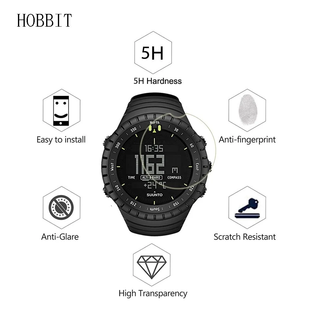 3 упаковки прозрачная пленка для SUUNTO Core SS014279010 SS23158000 мужские спортивные часы с ЖК